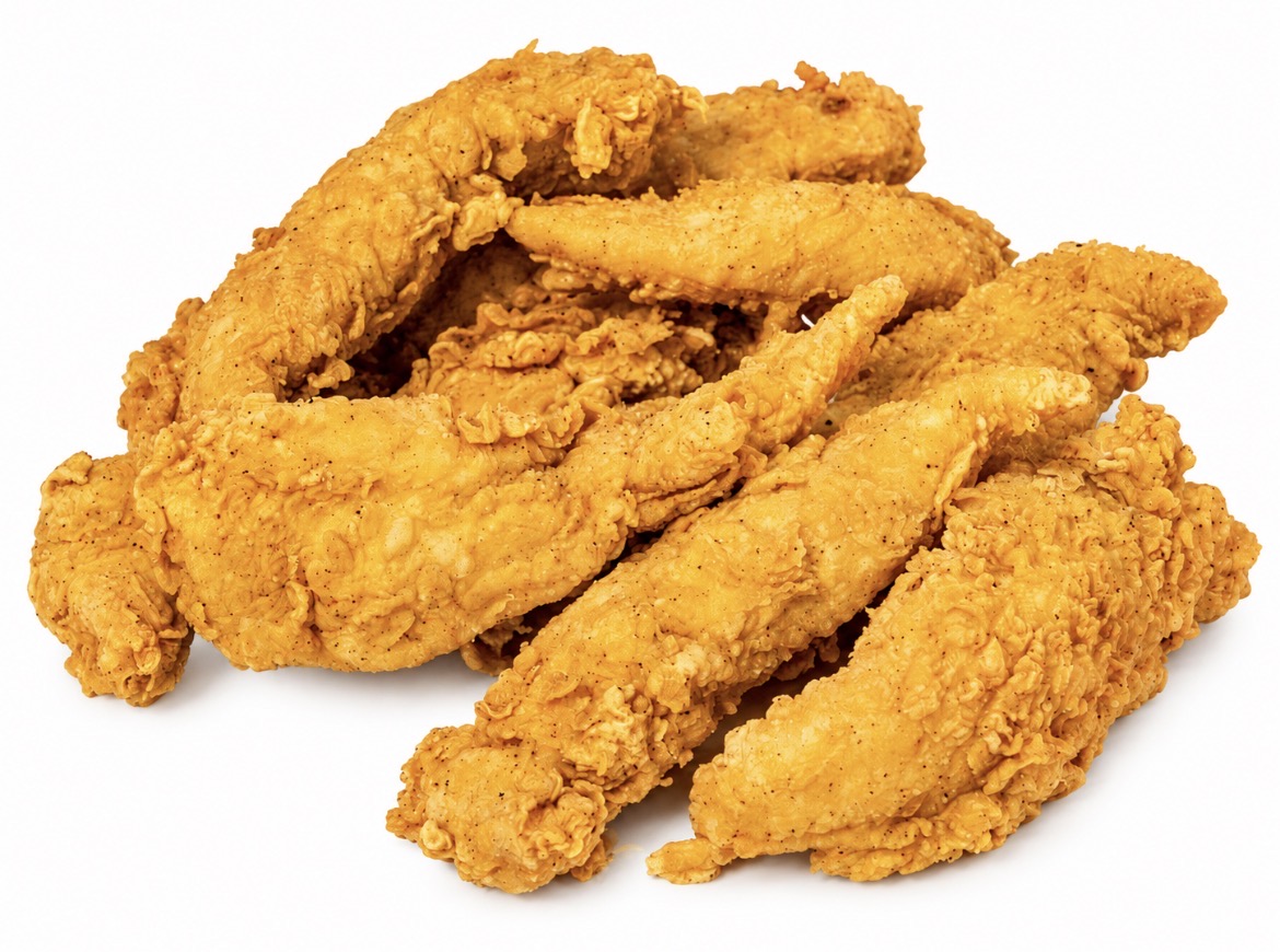 Hand breaded fried chicken